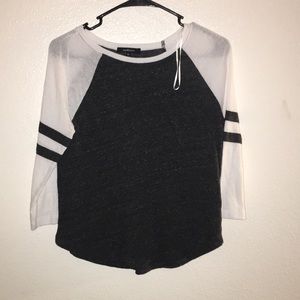 Black and white blouse